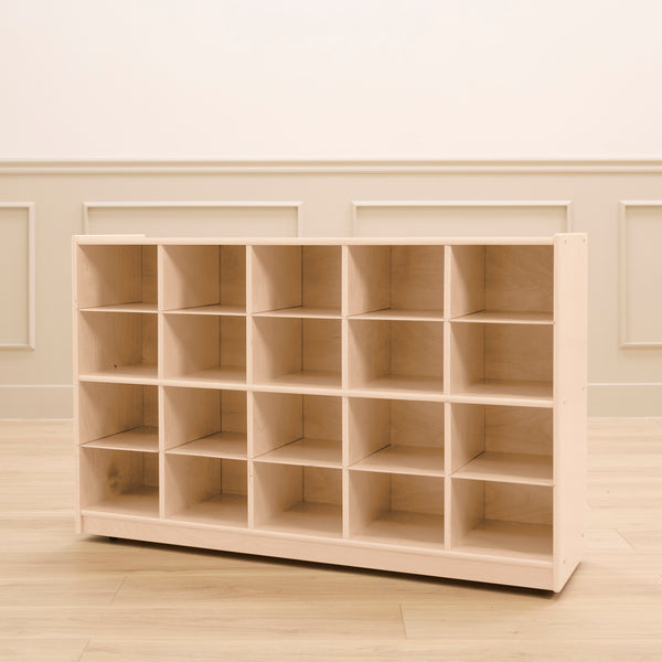 20-Compartment Mobile Cubby Storage Cabinet, 4x5