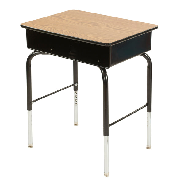 Adjustable Student Desk with Metal Book Box