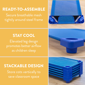 Sleepline Stackable Cot, RTA, 6-Pack