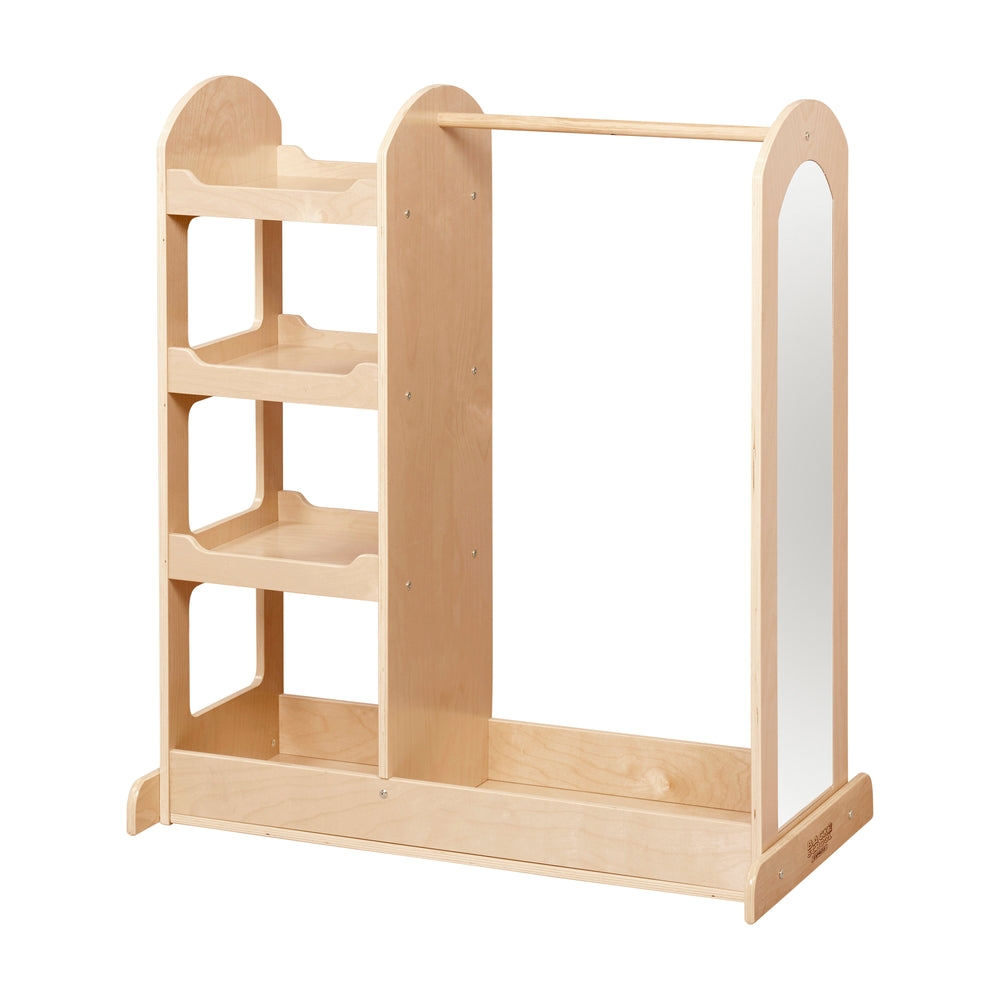 Double-Sided Dress-Up Center with Mirror