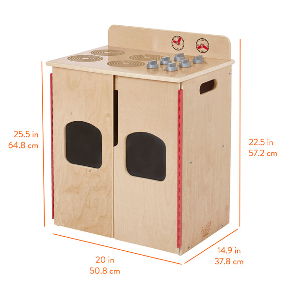 Chef's Station Kids Wooden Pretend Kitchen Stove