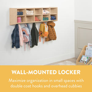 10-Section Wall Mount Coat Locker