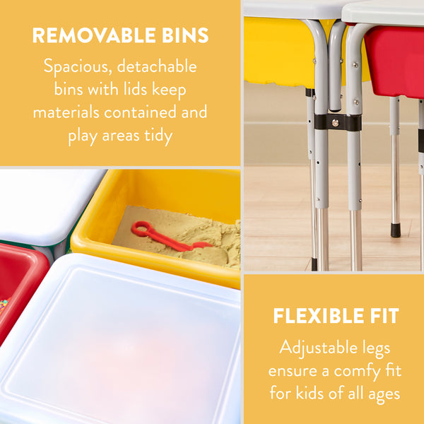 Quad Sensory Tables with Lids