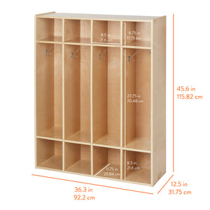 Sleekline 4-Section Coat Locker