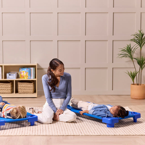Sleepline Stackable Toddler Cots, Ready-to-Assemble, 6-Pack