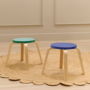 Bentwood Stackable Stool Seating Set, 6-Piece