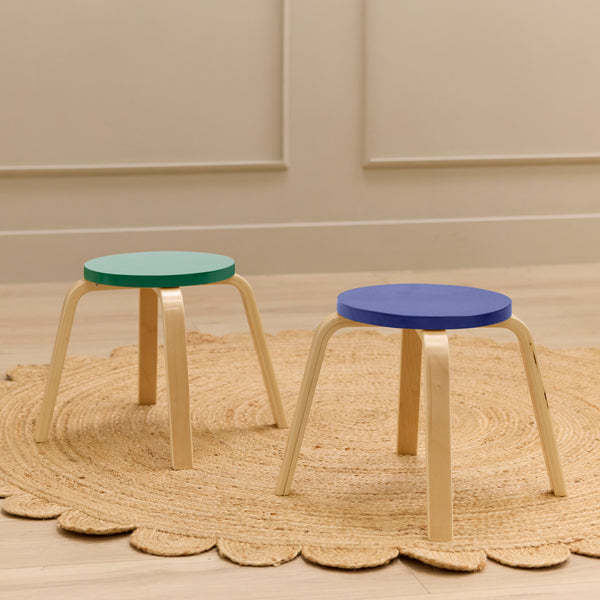 Bentwood Stackable Stool Seating Set, 6-Piece