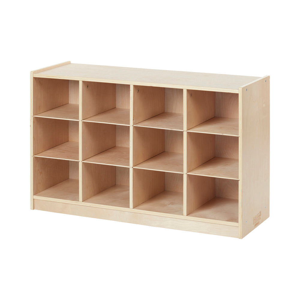 12-Compartment Mobile Cubby Storage Cabinet, 3x4