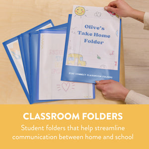 Stay Connected Classroom Folders, 36-Piece