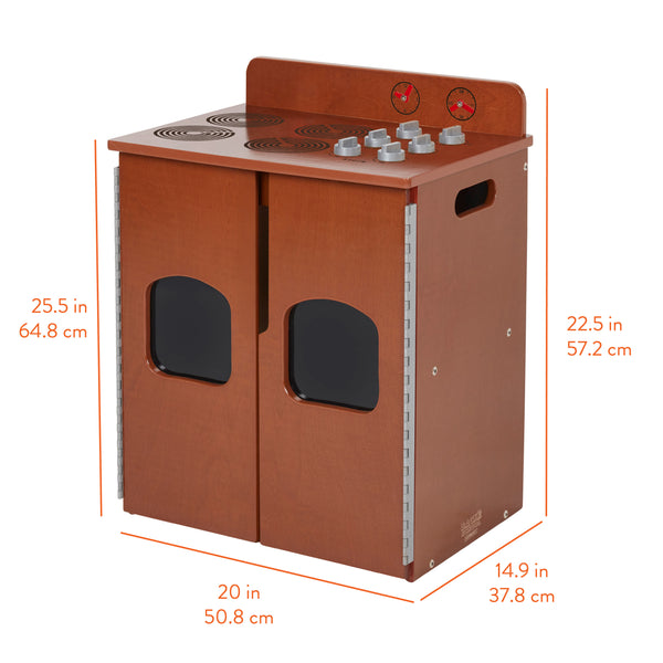 Chef's Station Kids Wooden Pretend Kitchen Stove