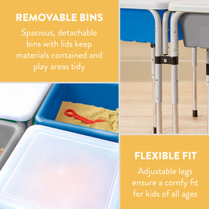 Quad Sensory Tables with Lids