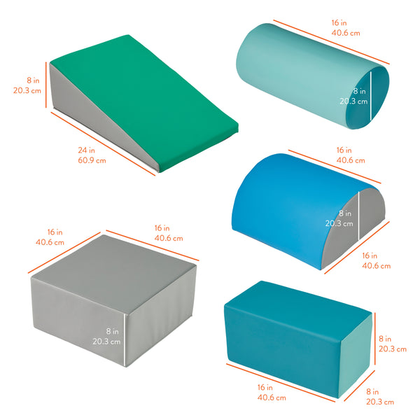 Step, Crawl and Slide Playset, 5-Piece