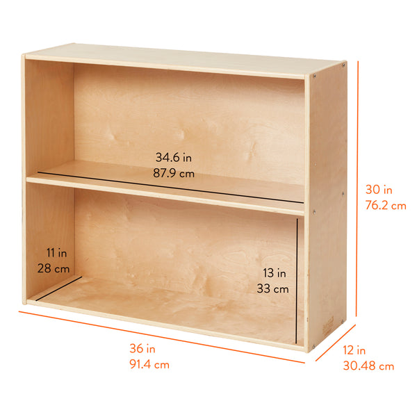 Sleekline 2-Shelf Storage Cabinet, 30" H