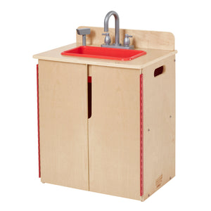 Chef's Station Kids Wooden Pretend Kitchen Sink