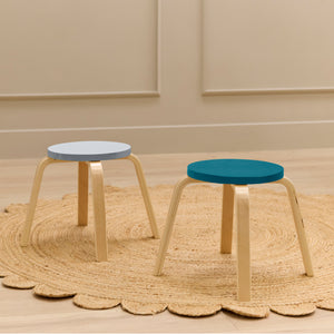 Bentwood Stackable Stool Seating Set, 6-Piece