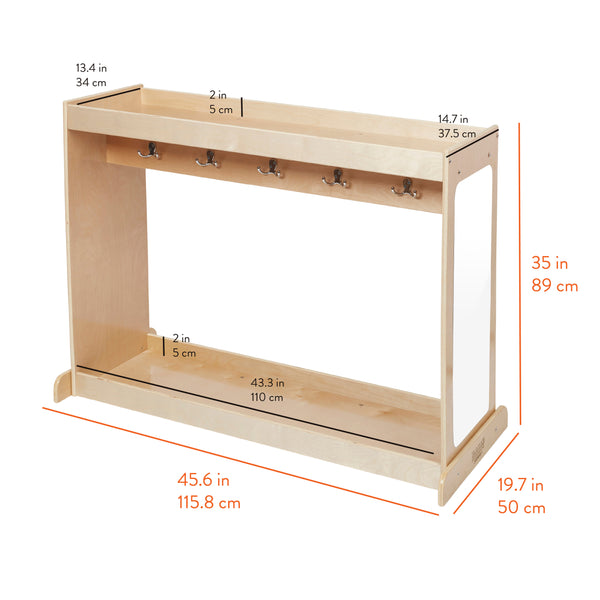 Double-Sided Dress-Up Island with Mirrors