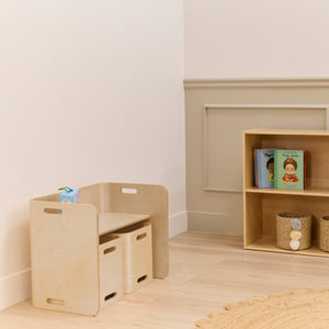 Bentwood Adaptable Kids Table and Chairs Set, 3-Piece