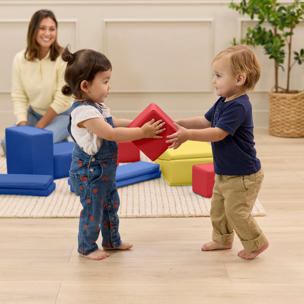 Multi-Shape Foam Building Block Set, 16-Piece