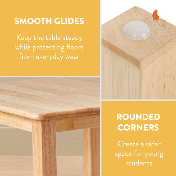 Kids Wood Table, Square, 24in x 24in