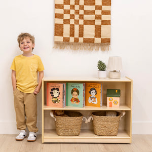 2-Shelf Mobile Storage Cabinet