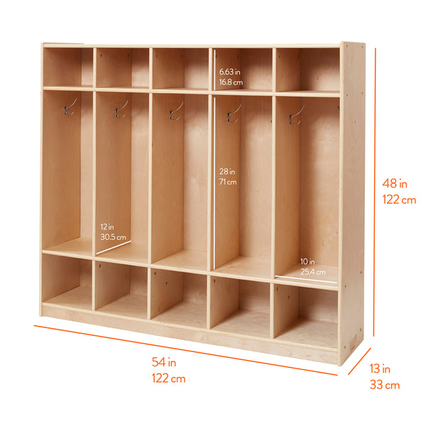 5-Section Coat Locker
