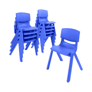 Stackable School Chairs, 12", 10-Pack