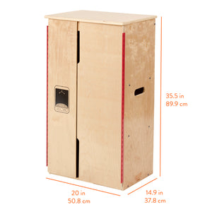 Chef's Station Kids Wooden Pretend Kitchen Refrigerator