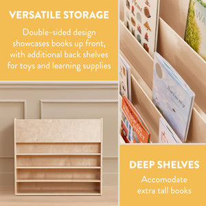 Sleekline 5-Tier Double-Sided Book Display with Storage