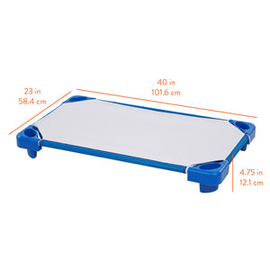 Sleepline Stackable Toddler Cot with Sheet, RTA, 6-Pack