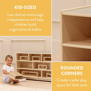 9-Compartment Mobile Block Storage Cabinet, Achiever