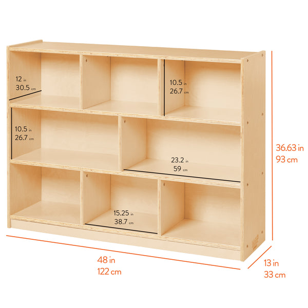 8-Compartment Mobile Storage Cabinet, Achiever