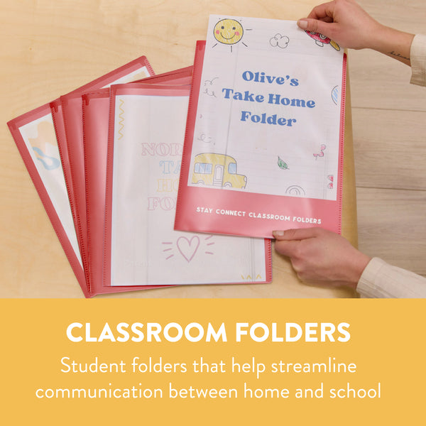 Stay Connected Classroom Folders, 36-Piece
