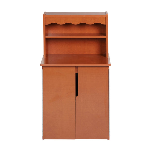 Chef's Station Kids Wooden Pretend Kitchen Cupboard