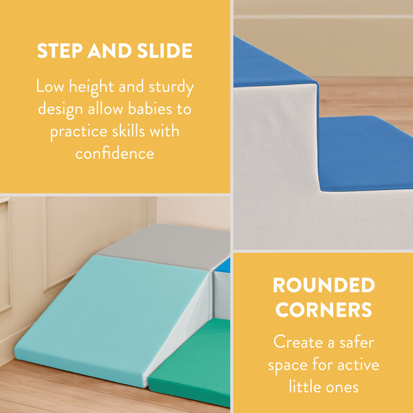 Little Haven Step & Slide Corner Climber, 4-Piece