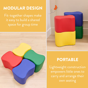 Butterfly Stool Set, 4-Piece