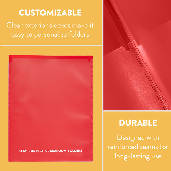 Stay Connected Classroom Folders, 36-Piece