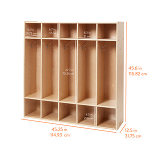 Sleekline 5-Section Coat Locker