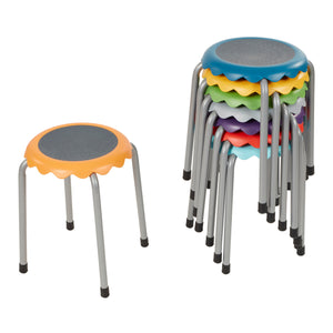 Blossom Stackable Stools, 8-Piece