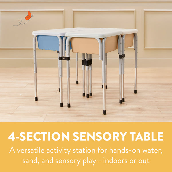 Quad Sensory Tables with Lids