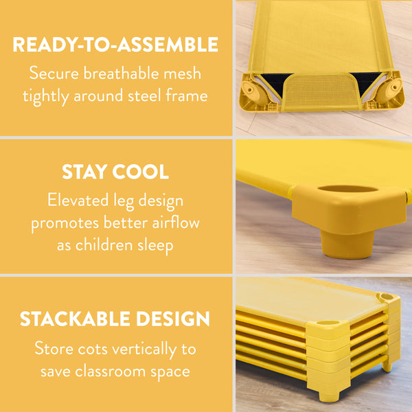 Sleepline Stackable Cot, RTA, 6-Pack