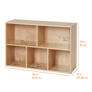 Sleekline 5-Compartment Storage Cabinet, Starter