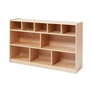 10-Compartment Mobile Storage Cabinet and Cubby Organizer