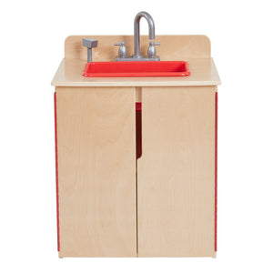 Chef's Station Kids Wooden Pretend Kitchen Sink