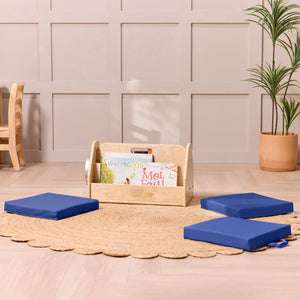 Square Floor Cushions with Handles, 6-Piece