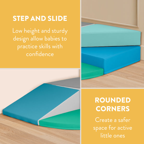 Little Haven Twist Step & Slide Corner Climber, 5-Piece