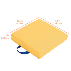 Square Floor Cushions with Handles, 6-Piece