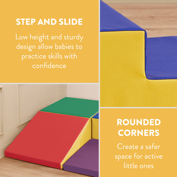 Little Haven Step & Slide Corner Climber, 4-Piece