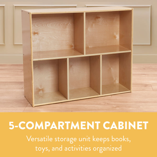 Sleekline 5-Compartment Storage Cabinet, Builder