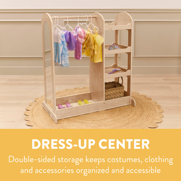 Double-Sided Dress-Up Center with Mirror