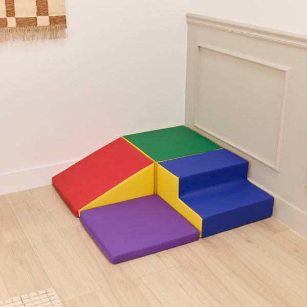 Little Haven Step & Slide Corner Climber, 4-Piece